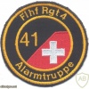 SWITZERLAND Battalion 41, Airport Regiment 4 sleeve patch