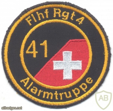 SWITZERLAND Battalion 41, Airport Regiment 4 sleeve patch img22054