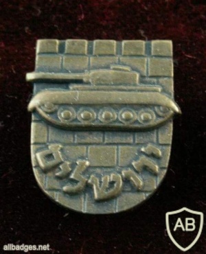 Badge awarded to the warrior of the- 10th Brigade - Harel Brigade ( Armored ) who took part in the battles over Jerusalem during the Six Day War img22123