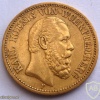 GERMAN STATES - WUERTTEMBERG GOLD MARK 1872 7.96 gr. 0.2304 oz. 0.900 gold  UNC  