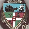 FRANCE 6th Marine Artillery Regiment pocket badge, Djibouti version