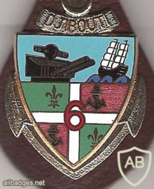FRANCE 6th Marine Artillery Regiment pocket badge, Djibouti version img22890