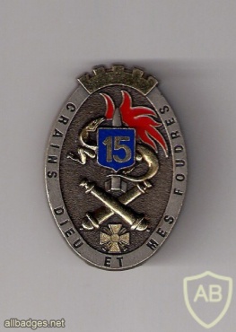 FRANCE 15th Artillery Regiment pocket badge, type 1991 img23005
