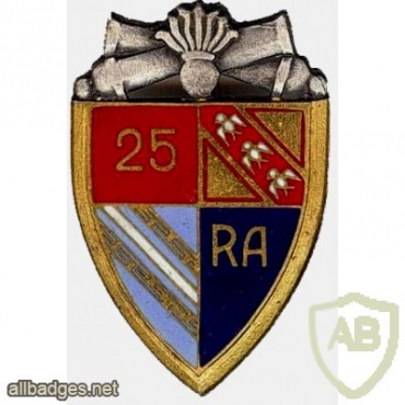 FRANCE 25th Artillery Regiment pocket badge img23016