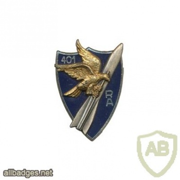 FRANCE 401st Anti-Aircraft Artillery Regiment pocket badge, type 2 img23050