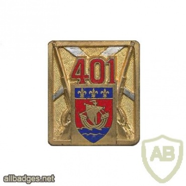 FRANCE 401st Anti-Aircraft Artillery Regiment pocket badge, type 1 img23049