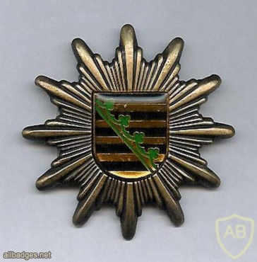 Saxony state police cap badge img23137