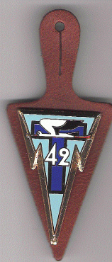 FRANCE Army 42nd Signals Regiment pocket badge img23466