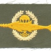 GERMANY Combat Swimmer (Kampfschwimmer) qualification badge, Class III, on olive green cloth