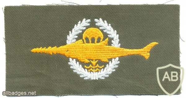 GERMANY Combat Swimmer (Kampfschwimmer) qualification badge, Class II, on olive green cloth img23675