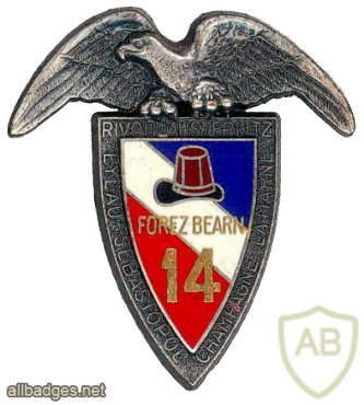 FRANCE 14th Parachute Hunters Regiment badge img23994