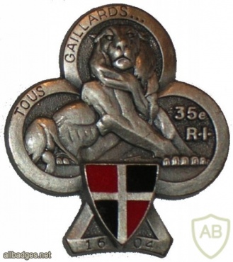 FRANCE 35th Infantry Regiment pocket badge img24199
