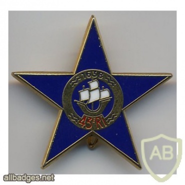 FRANCE 43rd Infantry Regiment pocket badge, type 4 img24529