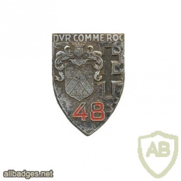 FRANCE 48th Infantry Regiment pocket badge, old img24566