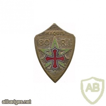 FRANCE 80th Infantry Regiment pocket badge img24755