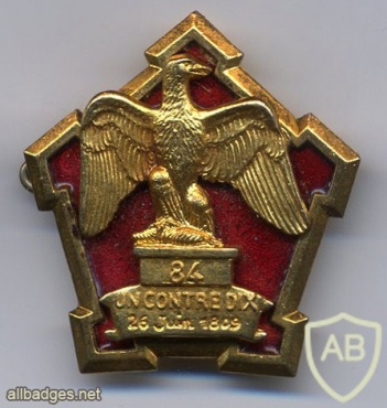 FRANCE 84th Infantry Regiment pocket badge img24795