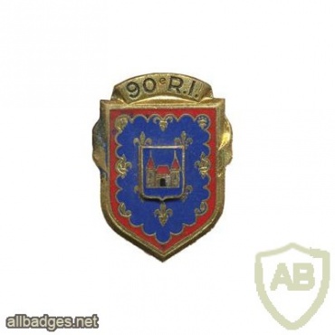 FRANCE 90th Infantry Regiment pocket badge img24831