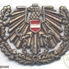 AUSTRIA Army (Bundesheer) beret cap badge, bronze