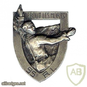 FRANCE 95th Infantry Regiment pocket badge img25105