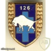 FRANCE 126th Infantry Regiment pocket badge