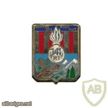FRANCE 141st Infantry Regiment pocket badge, type 2 img25453