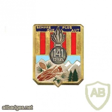 FRANCE 141st Alpine Infantry Regiment pocket badge img25451