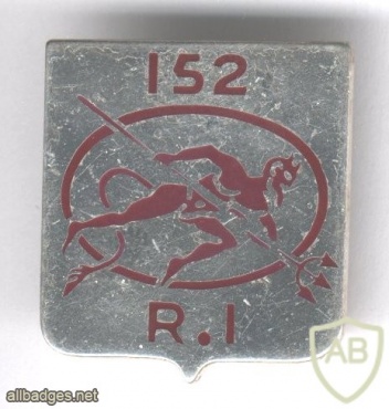 FRANCE 152nd Infantry Regiment pocket badge img25511