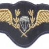 CHILE Air Force Parachute wings, cloth, 1980s, full size