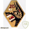 FRANCE 215th Infantry Regiment pocket badge
