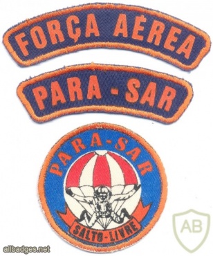 BRAZIL Air Force Para-SAR Freefall parachute patch and tabs img25743