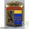 FRANCE 243rd Infantry Regiment pocket badge
