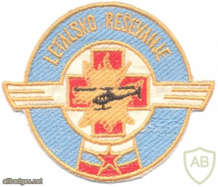 YUGOSLAVIA Mountain Air Rescue Service sleeve patch, 1980s img26071