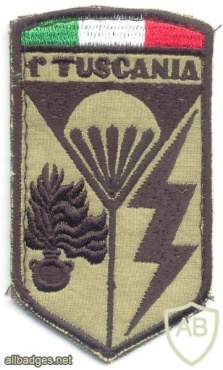 ITALY 1st Parachute Carabinieri Regiment "Tuscania" sleeve patch, subdued #2 img26145