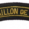 Bataillon de Choc shoulder title, 1943-45