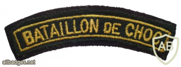 Bataillon de Choc shoulder title, 1943-45 img26206