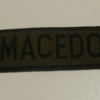Macedonia National flag patch, used abroad
