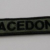 Macedonia National title patch, used abroad