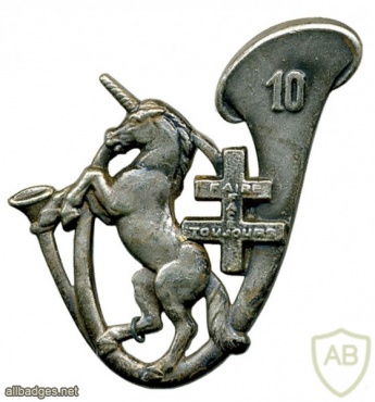 French 10th Hunters Battalion pocket badge img26593