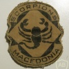 Macedonia Army 1st Motorised Infantry Brigade Scorpions old patch