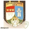 Germany Nordrhein-Westfalen Highway Police Station Köln pocket badge