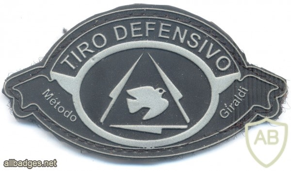 BRAZIL Military Police Low-lethal defensive shooting qualification badge, rubber img26756