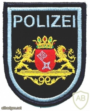 Germany Bremen State Police patch, type 2 img26789