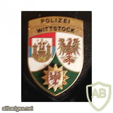 Germany Brandenburg State Police - police station Wittstock pocket badge img26866