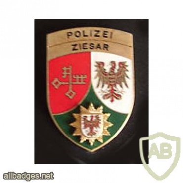 Germany Brandenburg State Police - police station Ziesar pocket badge img26867