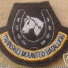 Transkei Mounted Batallion cap badge, cloth