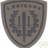 SLOVENIA Armed Forces 1st Brigade (Infantry) sleeve patch, type 3, subdued