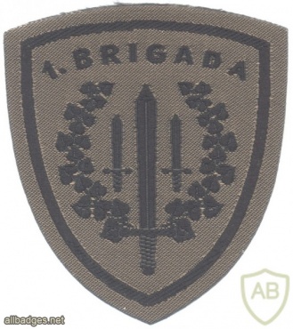 SLOVENIA Armed Forces 1st Brigade (Infantry) sleeve patch, type 3, subdued img27082
