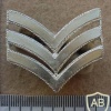 Rhodesian Prisons Sergeant rank badge, Summer dress, silver