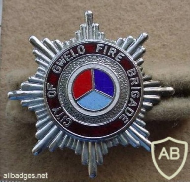 Rhodesian City of Gwelo Fire Brigade cap badge img27195