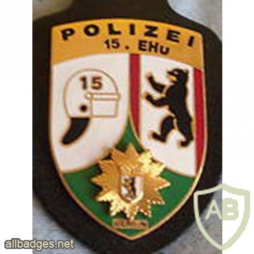 Germany Berlin State Police - operations battalion 15 pocket badge img27294